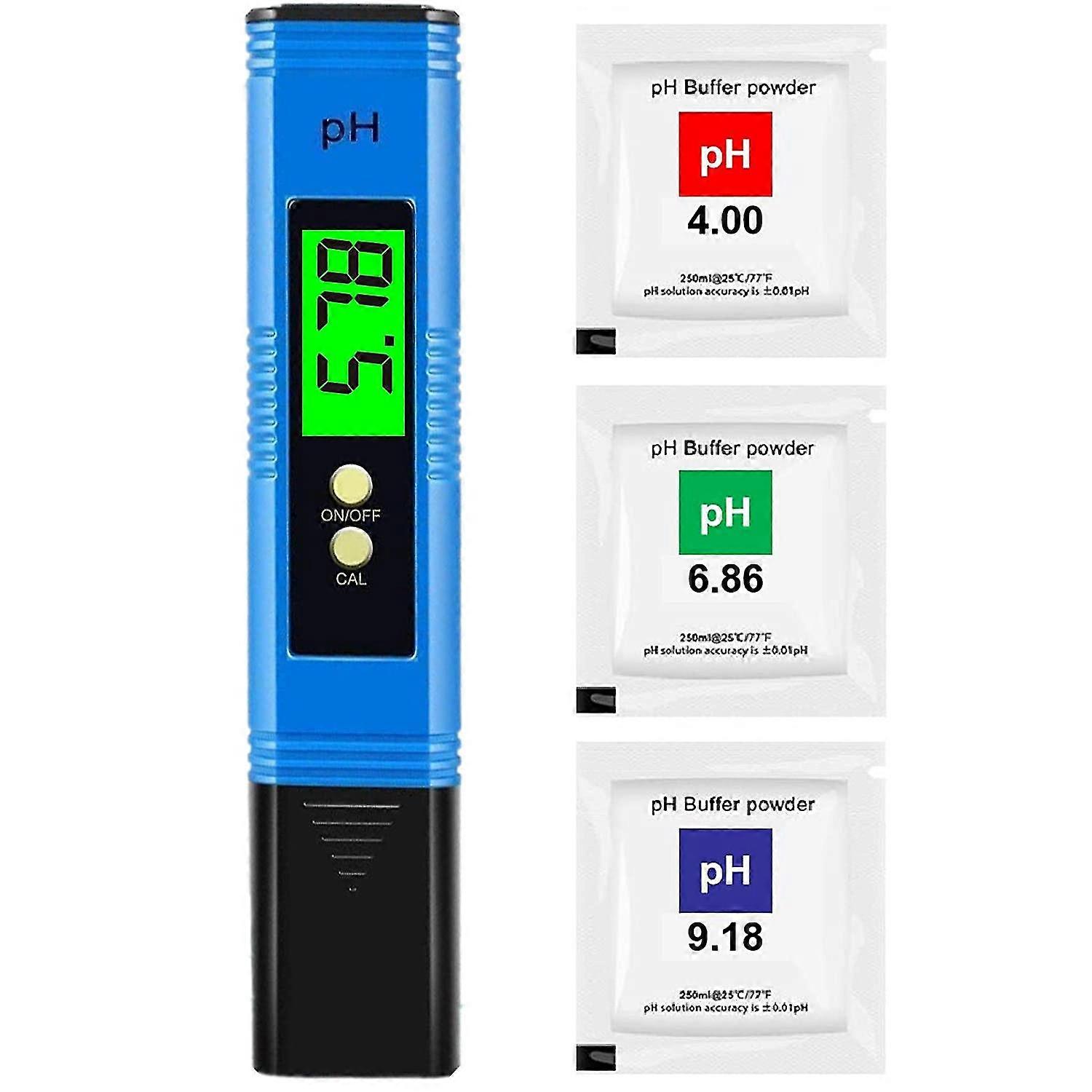thumbnail image 1 of Medidor de pH digital, bolígrafo de pH profesional con alta precisión de 0,01 pH, rango de medición de pH de 0 a 14, comprobador de pH de agua ideal para beber en el hogar, P, 1 of 5