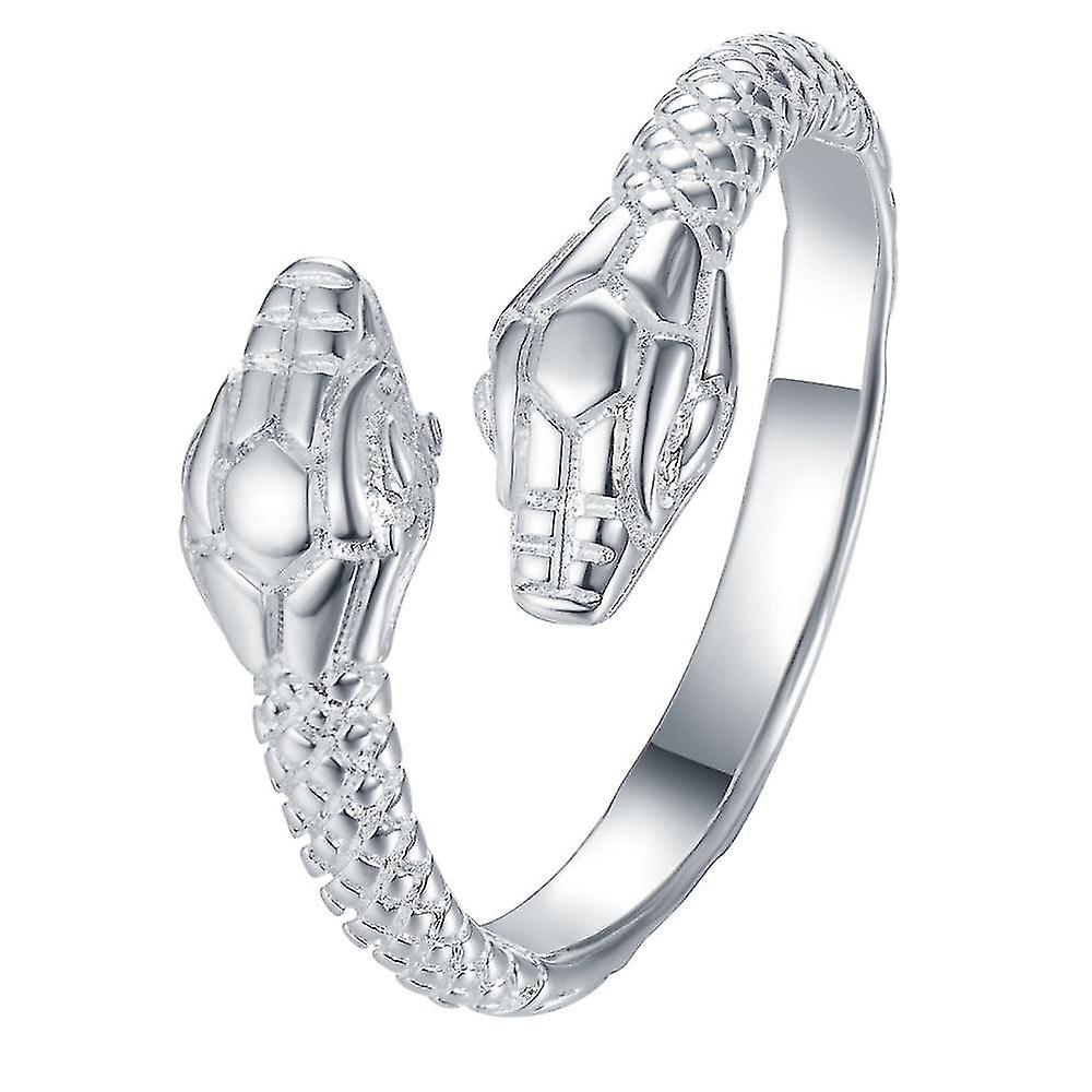 Snake Simple Silver Plated Ring/men
