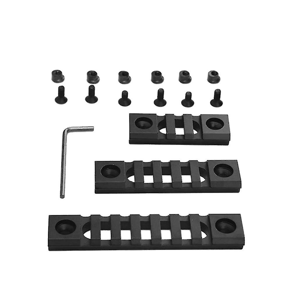 Pxcl Tactisch Voor Keymod Portable Rail Systeem Aluminium Airsoft Rail 3pcs 3/5/7 Slots Rail Base Scope Mount Picatinny Rail