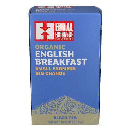 Equal Exchange Organik İngiliz Kahvaltı Çayı, 20 Poşet (6'lı Kasa) (1'li paket)