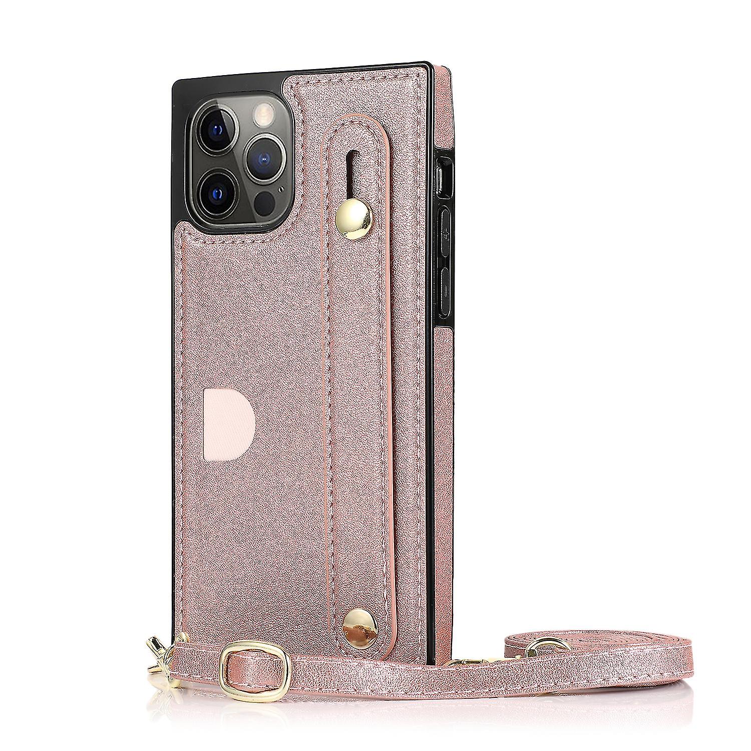 Case Iphone 14 Plus With Loop Chain Pu Leather