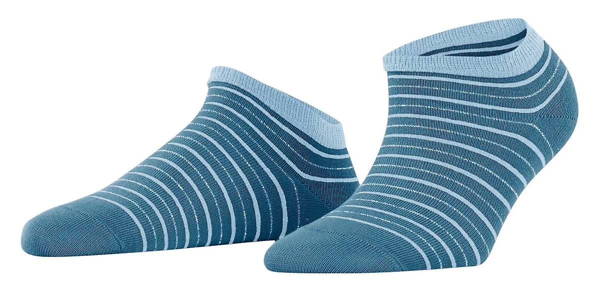 Falke Stripe Shimmer Sneaker Socks - Ink Blue