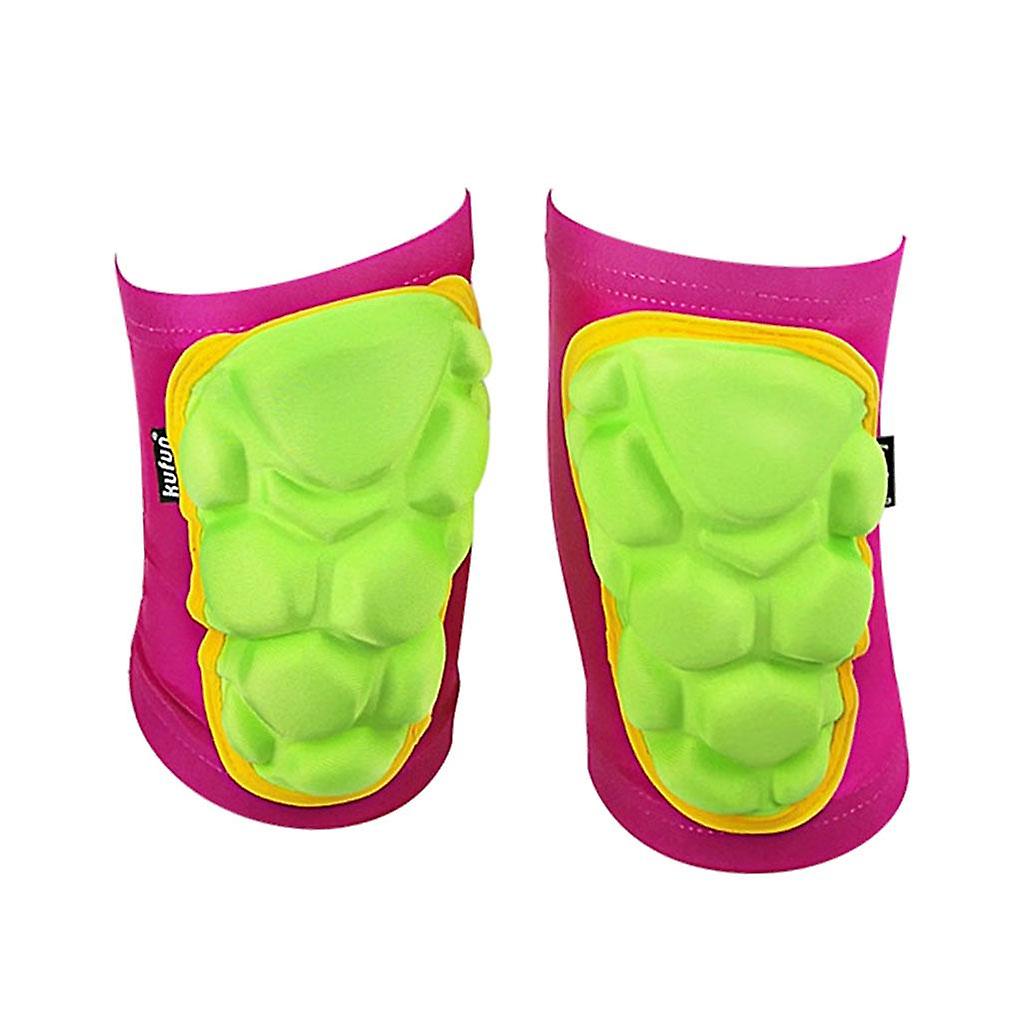 膝パッド伸縮性のある増粘クッションギア子供用レッドXXS