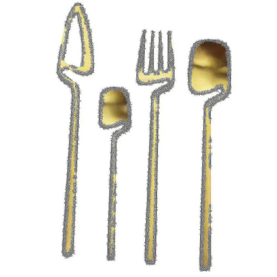 Matte Cutlery Set,stainless Steel Dinner Tableware,flatware Set,knife Fork Spoon Dinnerware Set Par