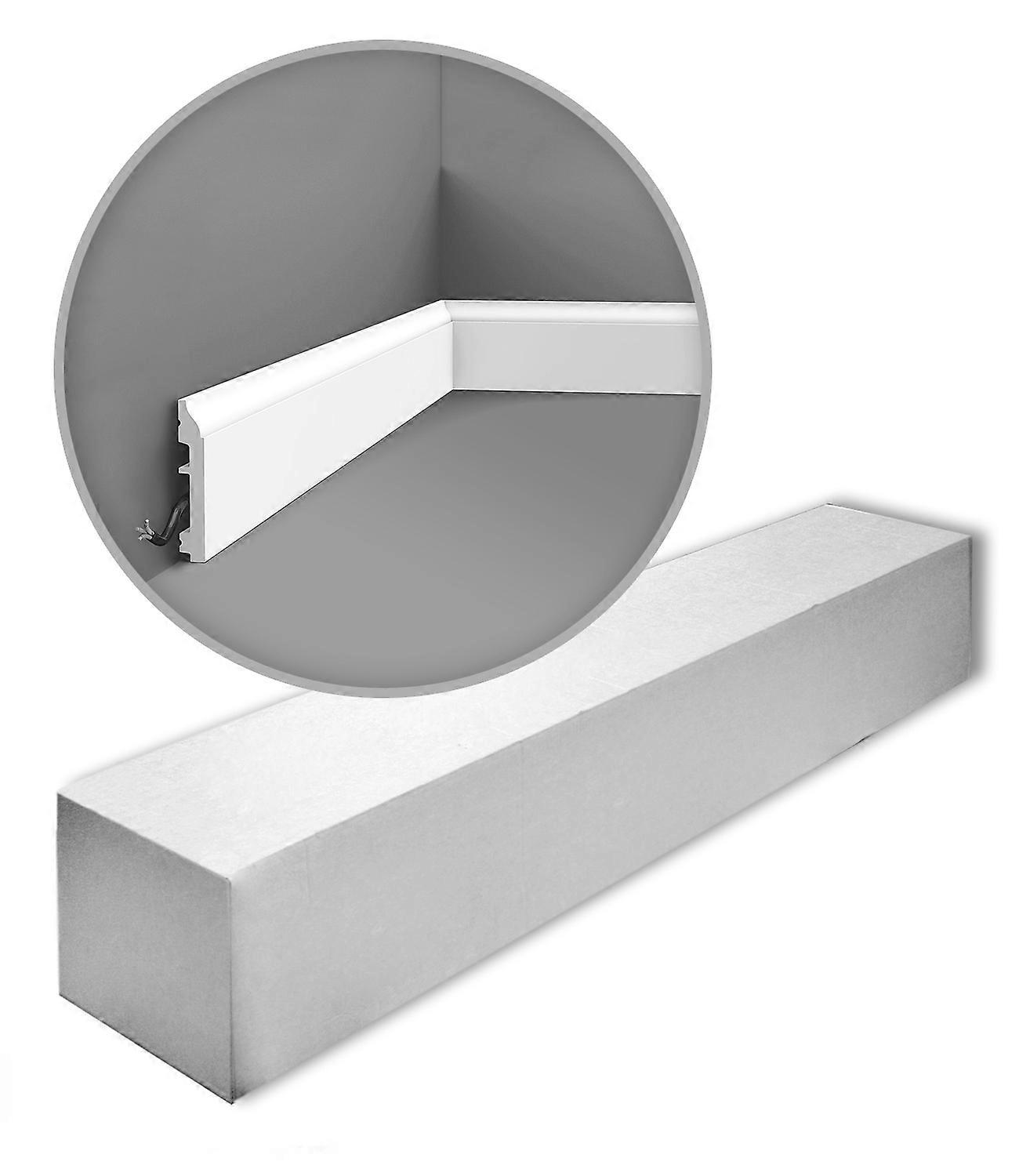 Orac Decor 27 x Skirting boards SX172-box AXXENT Duropolymer® white pre-primed