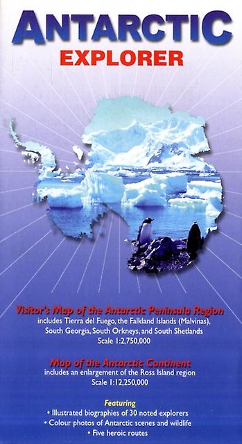 Antarctic Explorer by Nigel Sitwell Sheet map folded Book