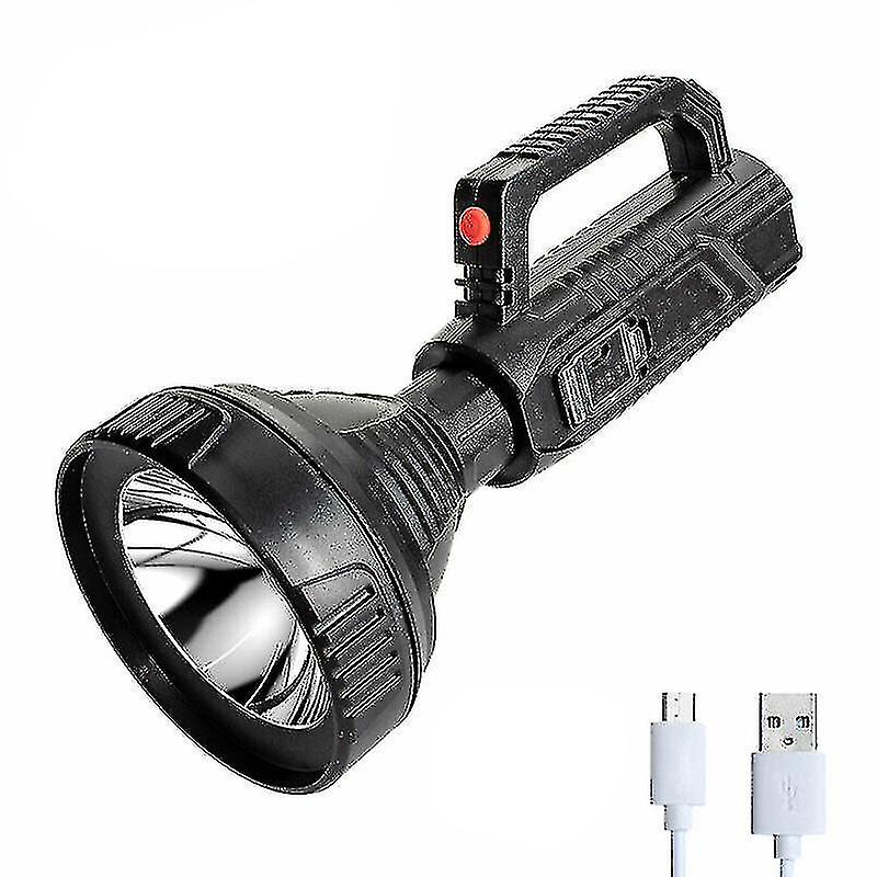 Super Bright Led Searchlight Handheld Spotlight Rechargeable Flashlight Portable