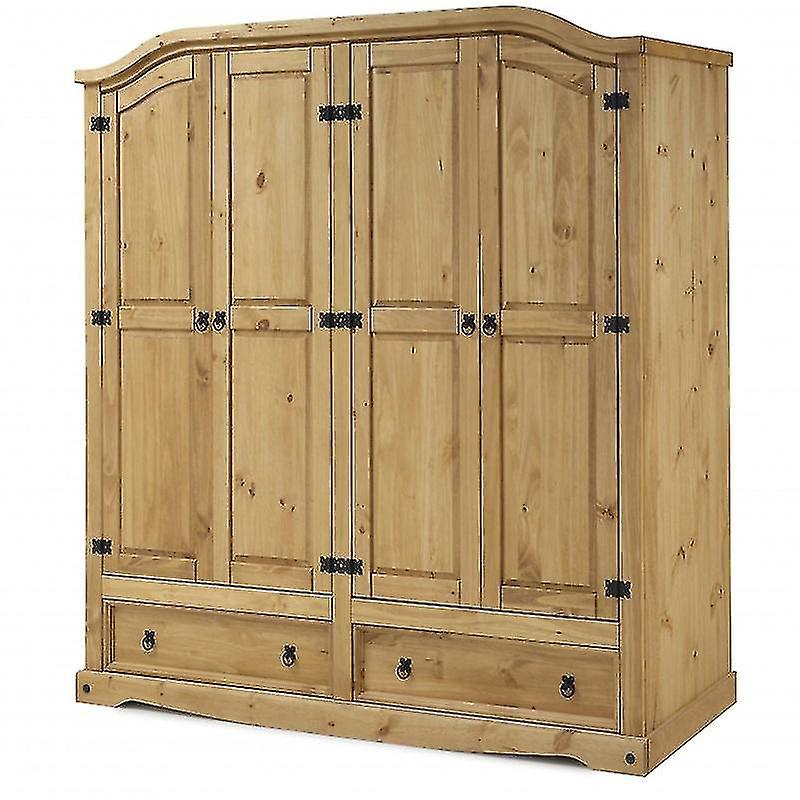 Corona 4 Door 2 Drawer Wardrobe