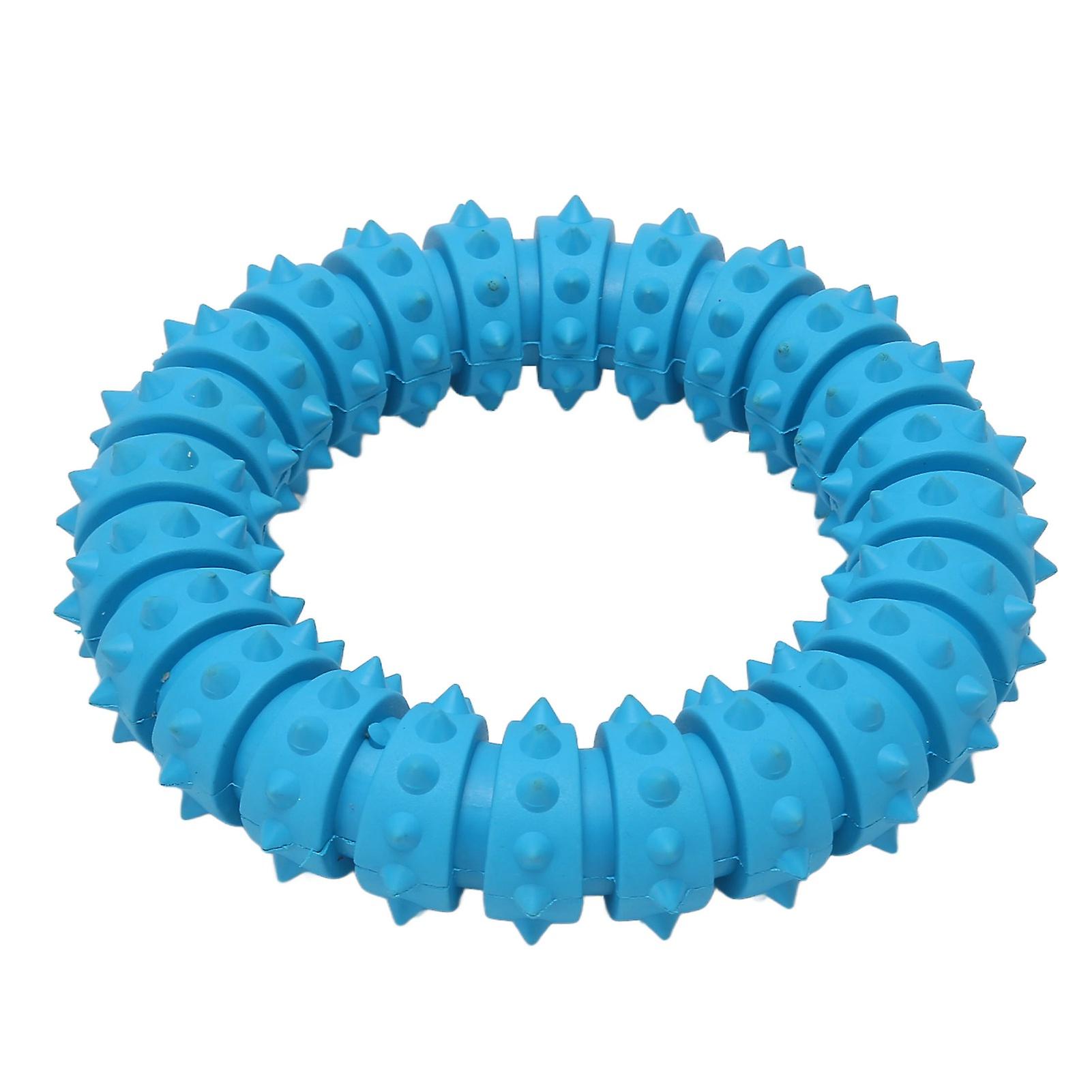 Dog Thorn Ring Toy Soft Rubber Tough Bite Resistant Interactive Dog Chew Circle Ring Toy for Medium Large Dogs 