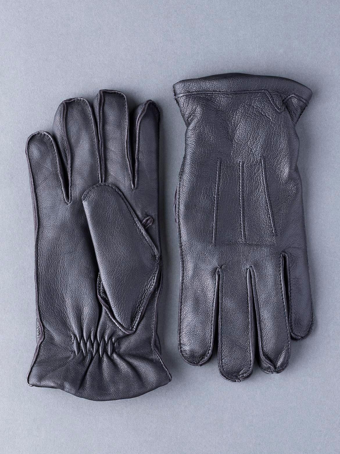 Ben Leather Gloves in Black