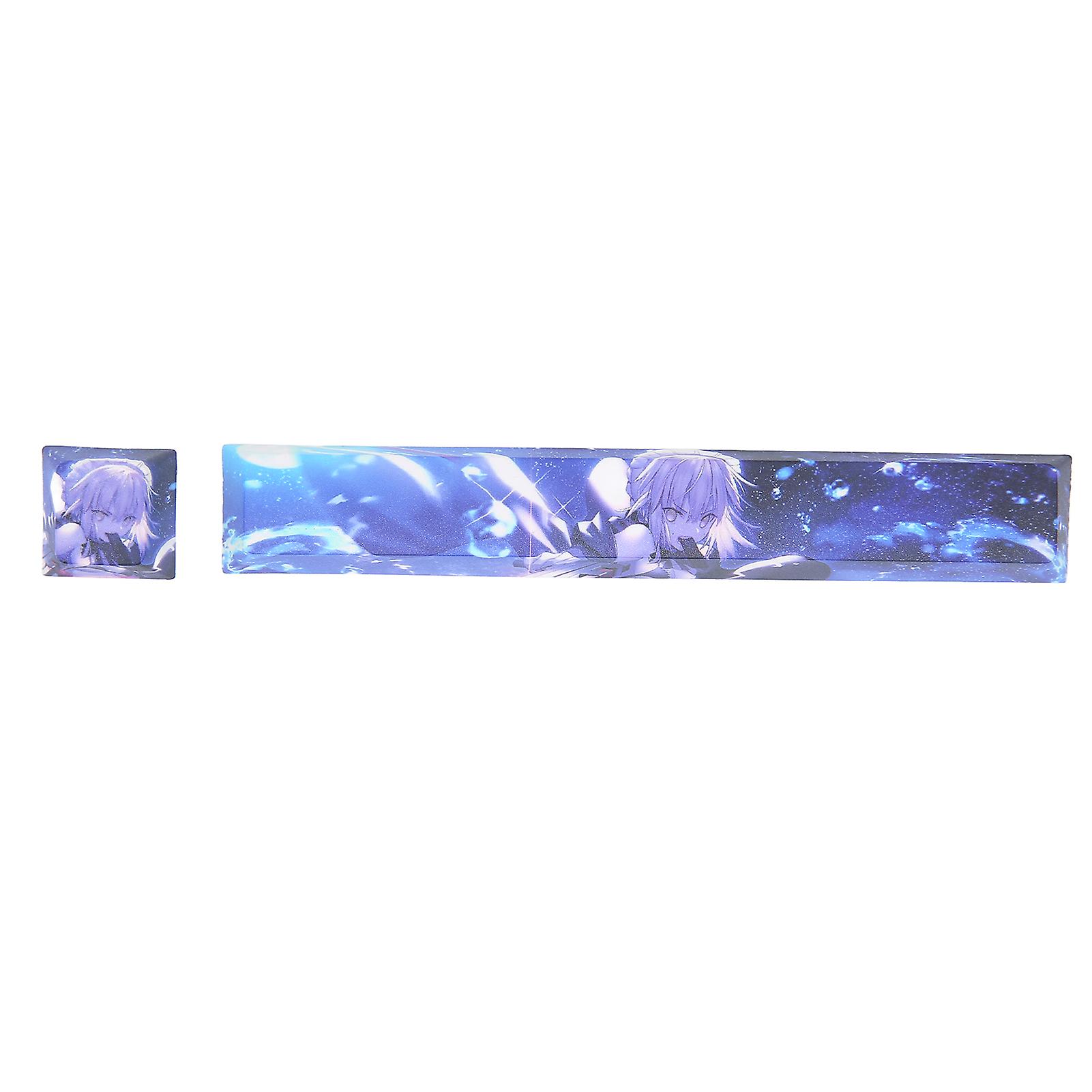 4pcs PBT Keycap Anime Character Pattern Five Sides Sublimation Custom Keycaps for Universal Mechanical Keyboards