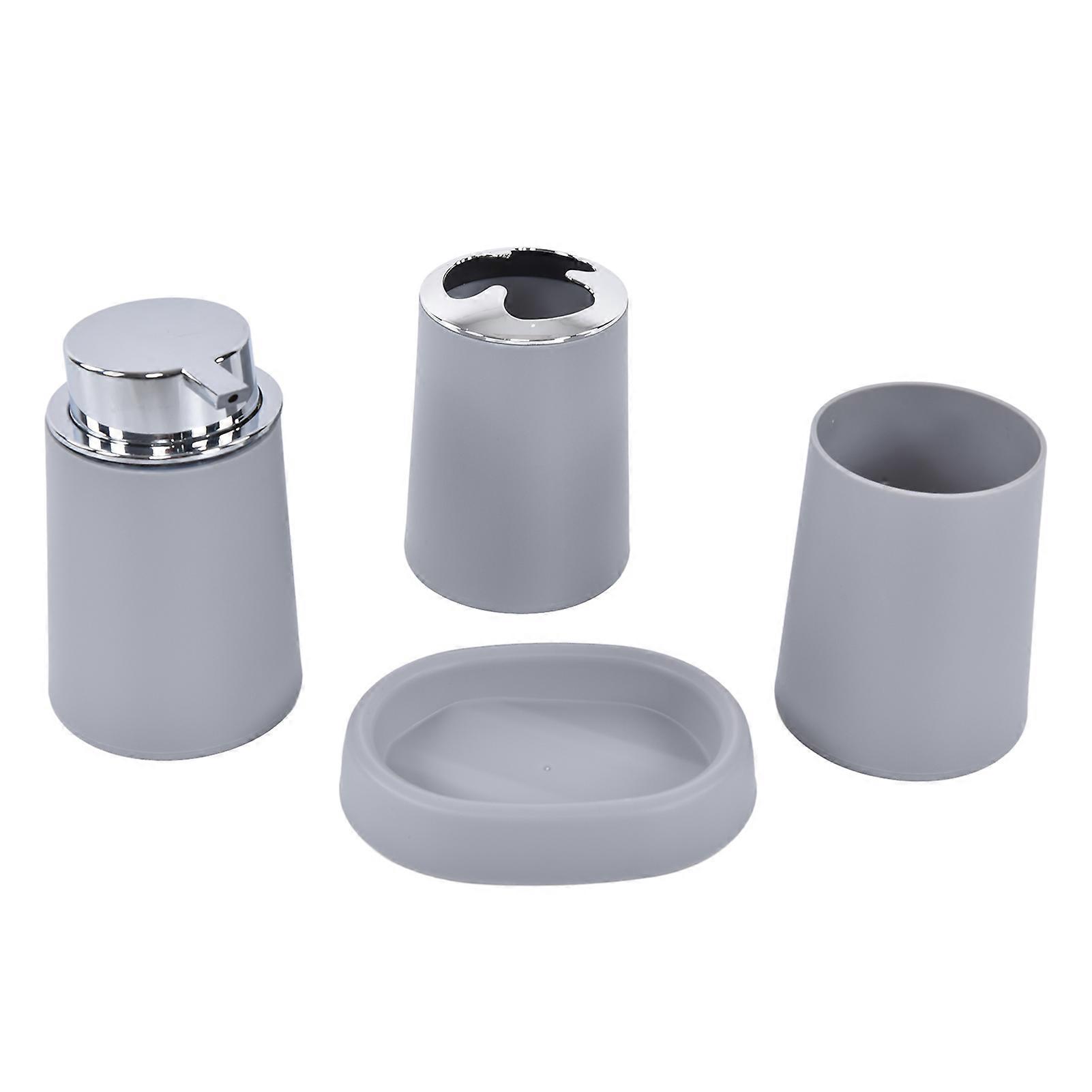 Multifunction Grey Bathroom Set Stainless Steel 372g Compact