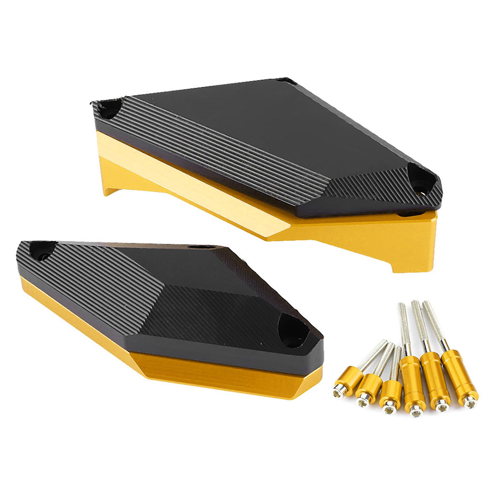 Motorcycle Engine Crash Protection Block Gold Aluminium Durable Anti-Scratch Frame Guard Set Easy Installation for YAMAHA XJ6 FZ