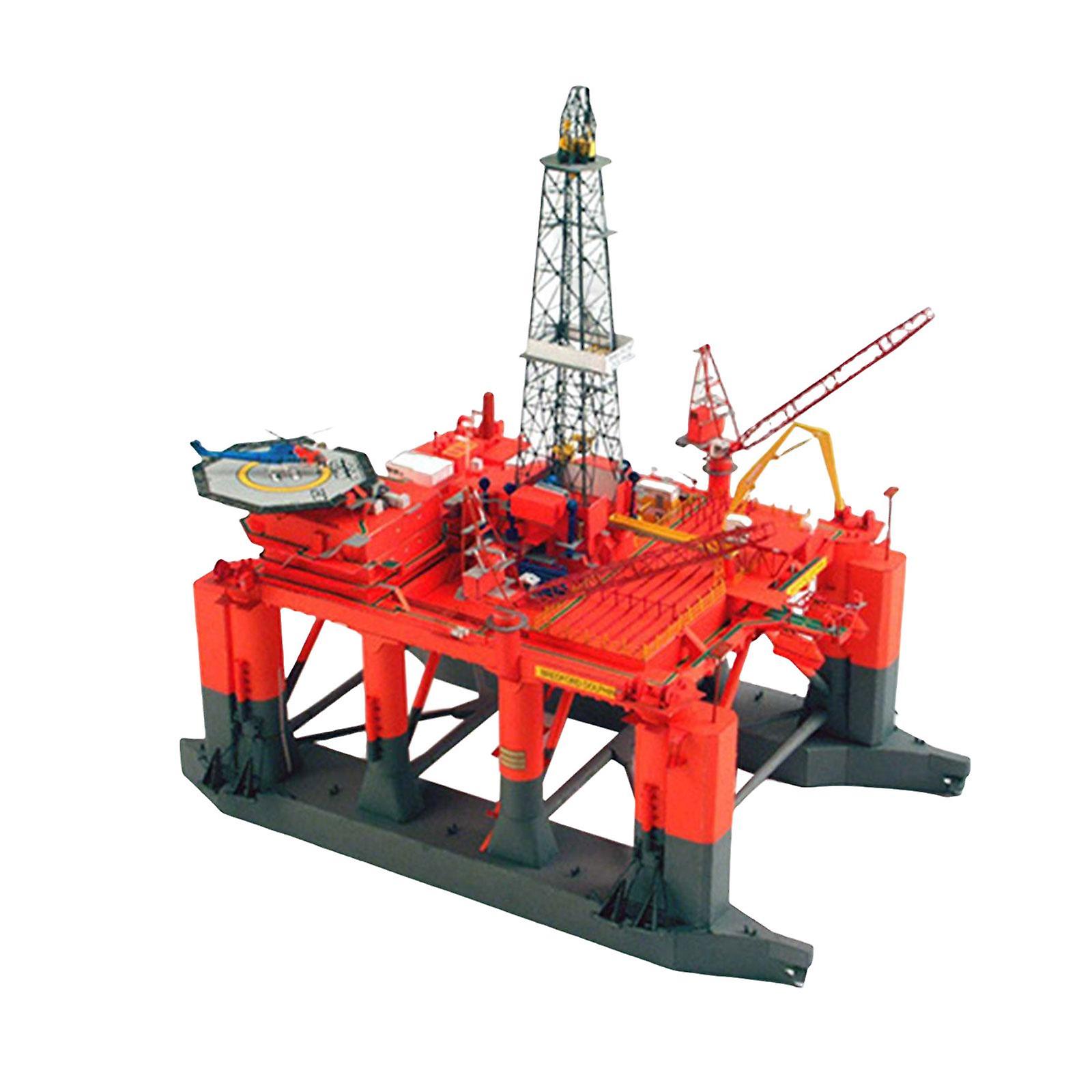 3D 1/400 DIY Semi Submersible Oil Drilling Platform Model Creative Gift