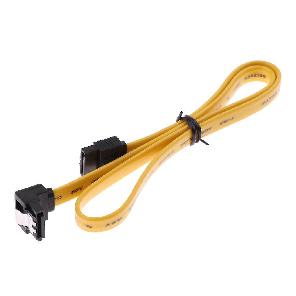 90 Degree Right-Angle SATA III Cable 6.0Gbit/s With Locking Latch