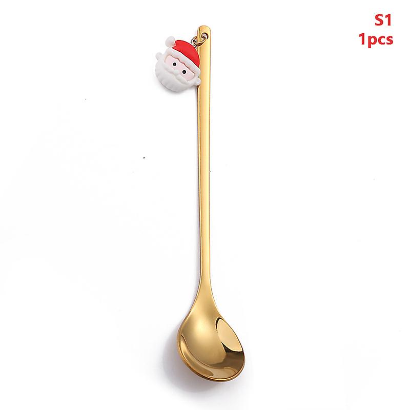 Stainless Steel Spoon Fork Xmas Flatware With Gift Box For Kitchen Holiday