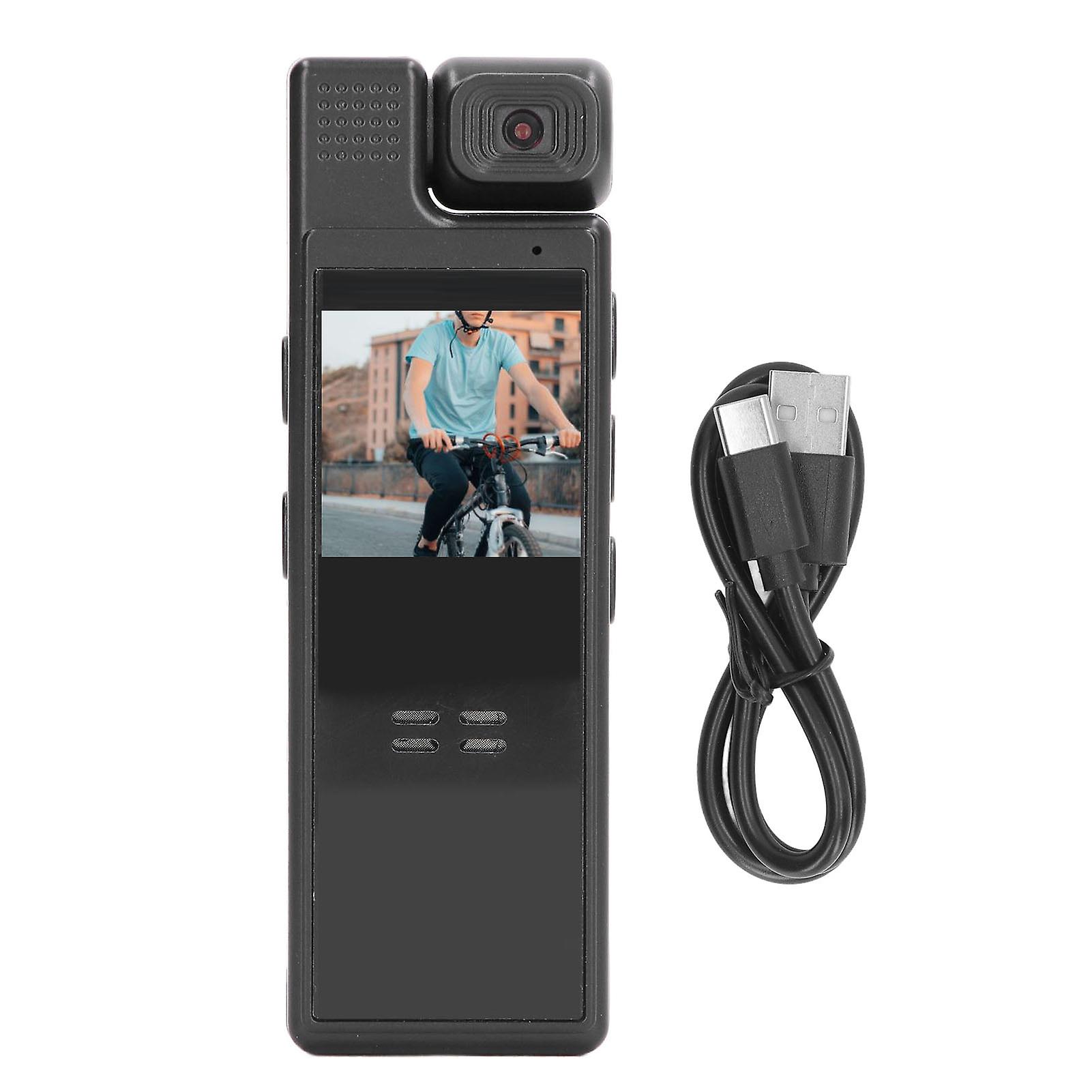 Cycling Recorder 1.3 Inch Color Screen Backclip Sports Camera 180 Degree Rotatable Angle Built in Battery