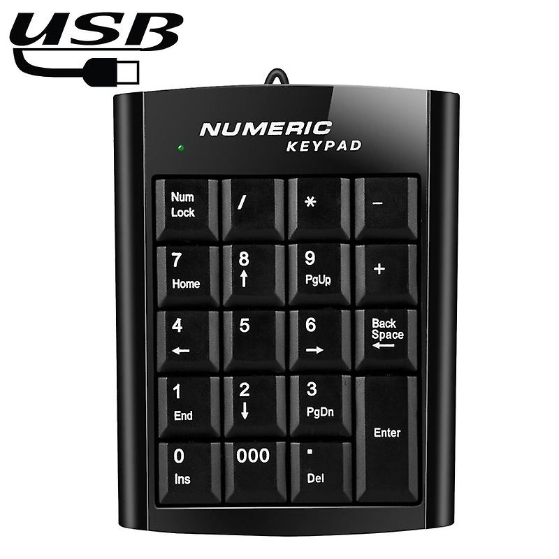 Mini USB Numeric keyboard with 19 keys