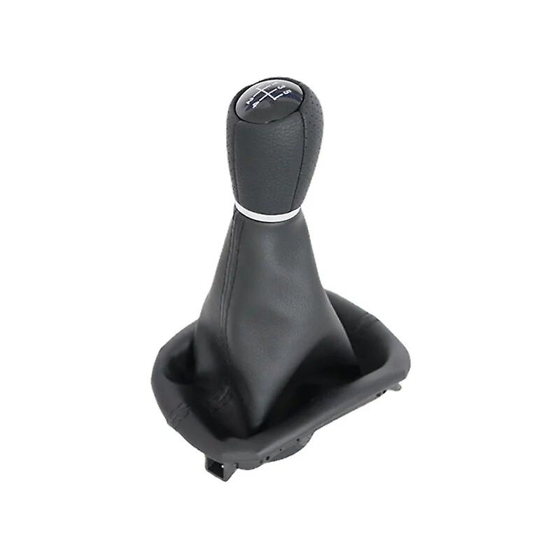 5 6 Speed 12mm Leather Car Gear Shift Knob with Boot for Seat Leon 1 MK1 for Toledo II MK2 Gait 1999-2006 Lever Stick Accessory~52480