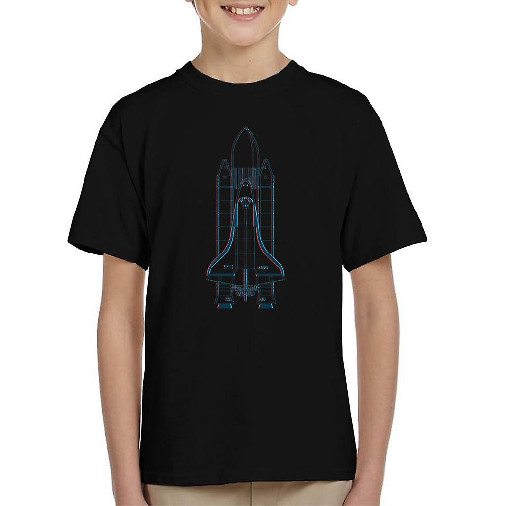 NASA Space Shuttle Enterprise 3D Effect Kid's T-Shirt