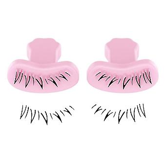DIY Lower Lash Silikon Stämpel False Eyelash Tattoo Stickers Ögonfransstöd V-formad Hand Ögonfransar Öga för kvinnor, D