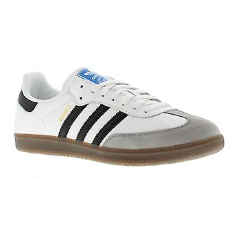 Adidas Originals Mens Trainers samba og leather Lace Up white black