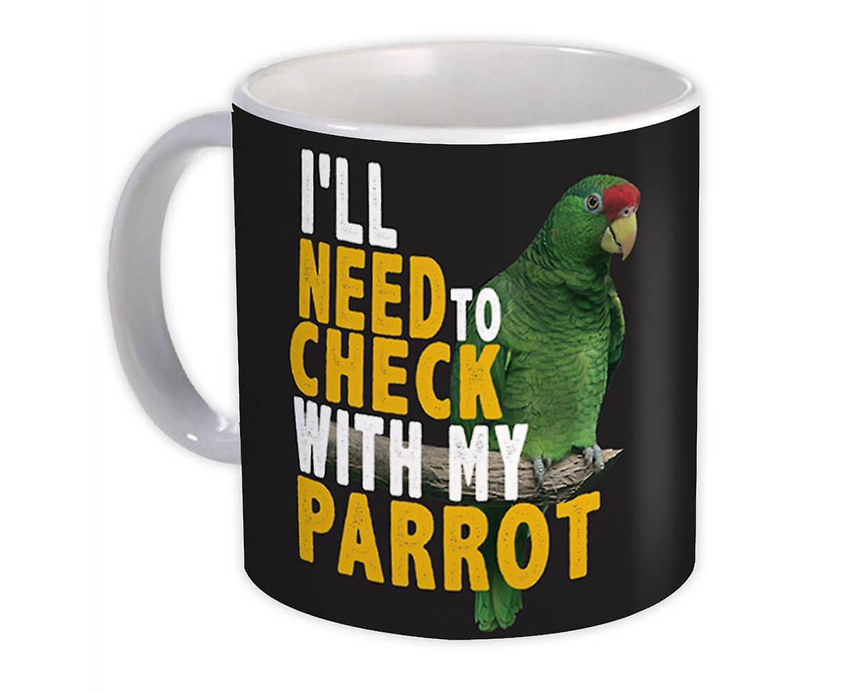 هدية القدح : سوف تحتاج إلى التحقق مع الببغاء مضحك