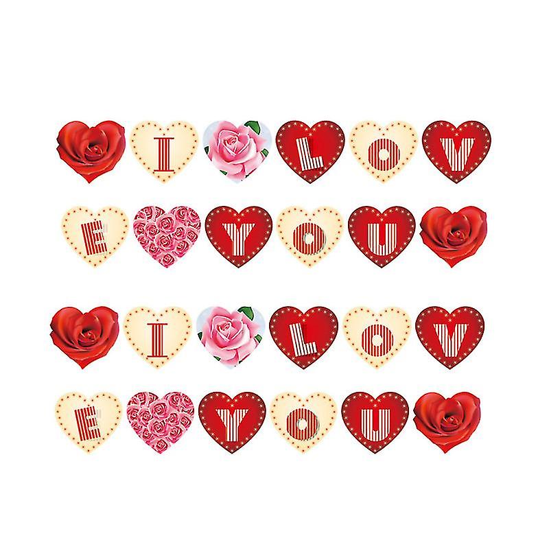 2pcs I Love You Hanging Banner