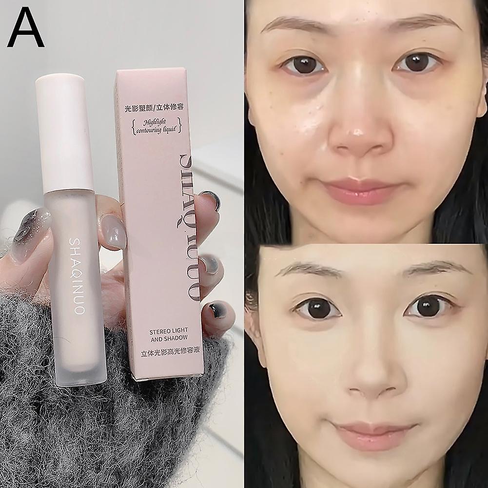 Three-dimensional light shadow highlighter contouring liquid nose shadow shadow