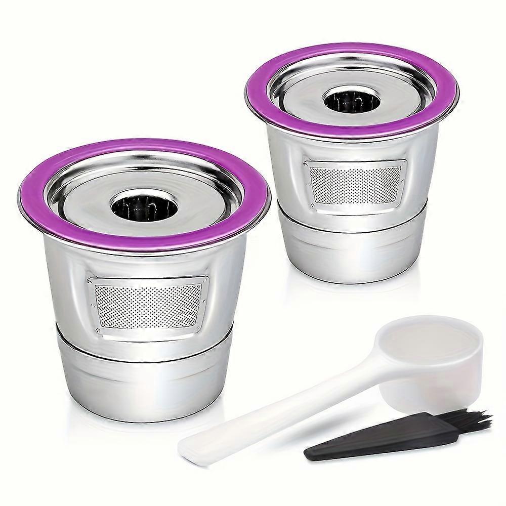 2ks opakovaně použitelných kávových filtrů pro Keurig, univerzální nerezový plnitelný filtr K šálků Použití pro kávovary Keurig 2.0 a 1.0, K-classi