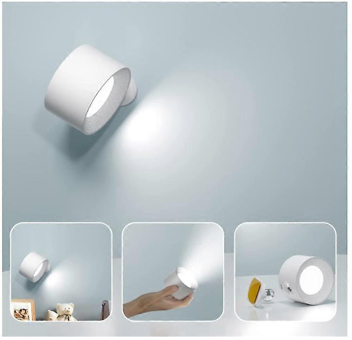 Kongque - Wall Light LED Wall Lamp with USB Charging Port Wall Sconce 1 Pcs Reading Light, Dimmable Touch Control 3 Brightness Levels Wall Spotlights
