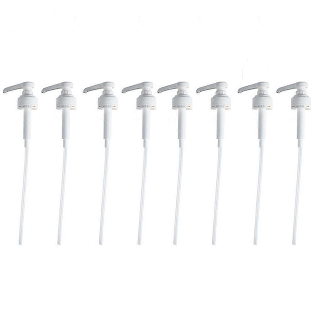 For Syrup Pump Moline Pressure Nozzle Pump Oyster Sauce Pressure Nozzle Household Dew Squeeze Dispenser, 8Pcs