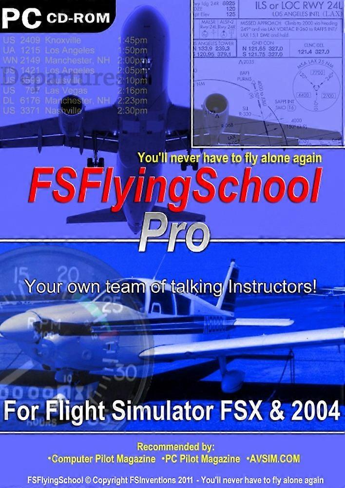 FSFlyingSchool Pro Add-On for Microsoft Flight Simulator X FSX  FS2004 -  - PAL - New & Sealed