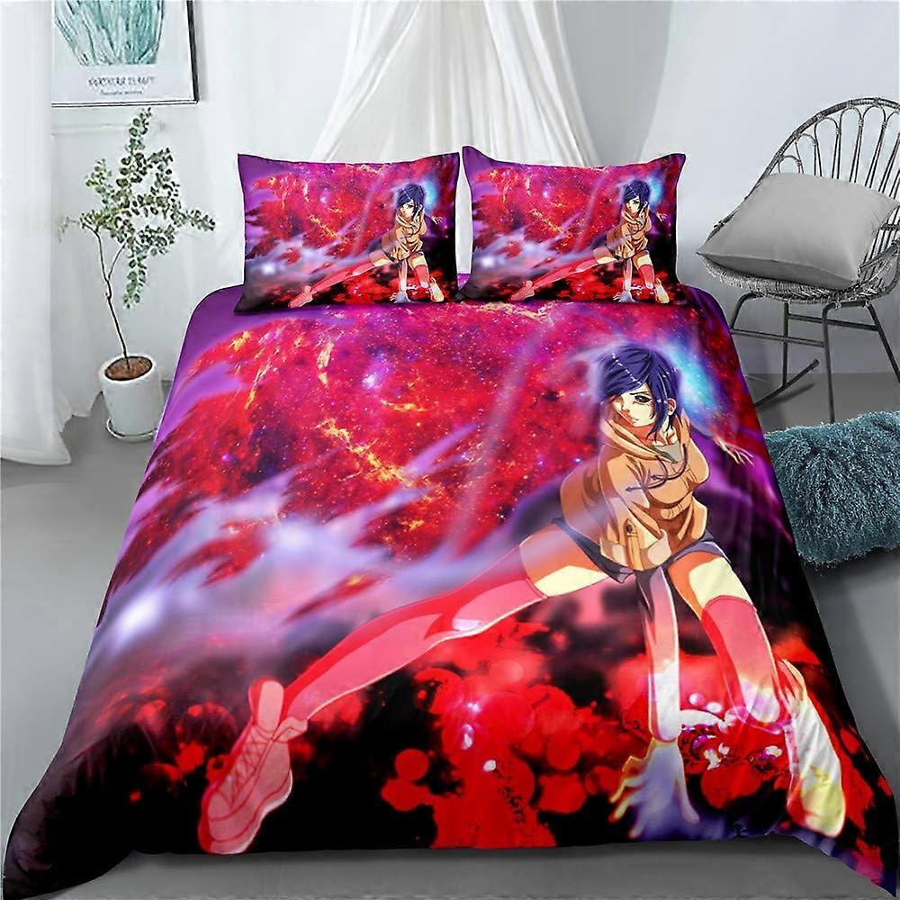 3 قطعة الفراش مجموعة 120 موضوع العد طوكيو غول لحاف غطاء الخريف الشتاء ستوكات 2 وسادة)