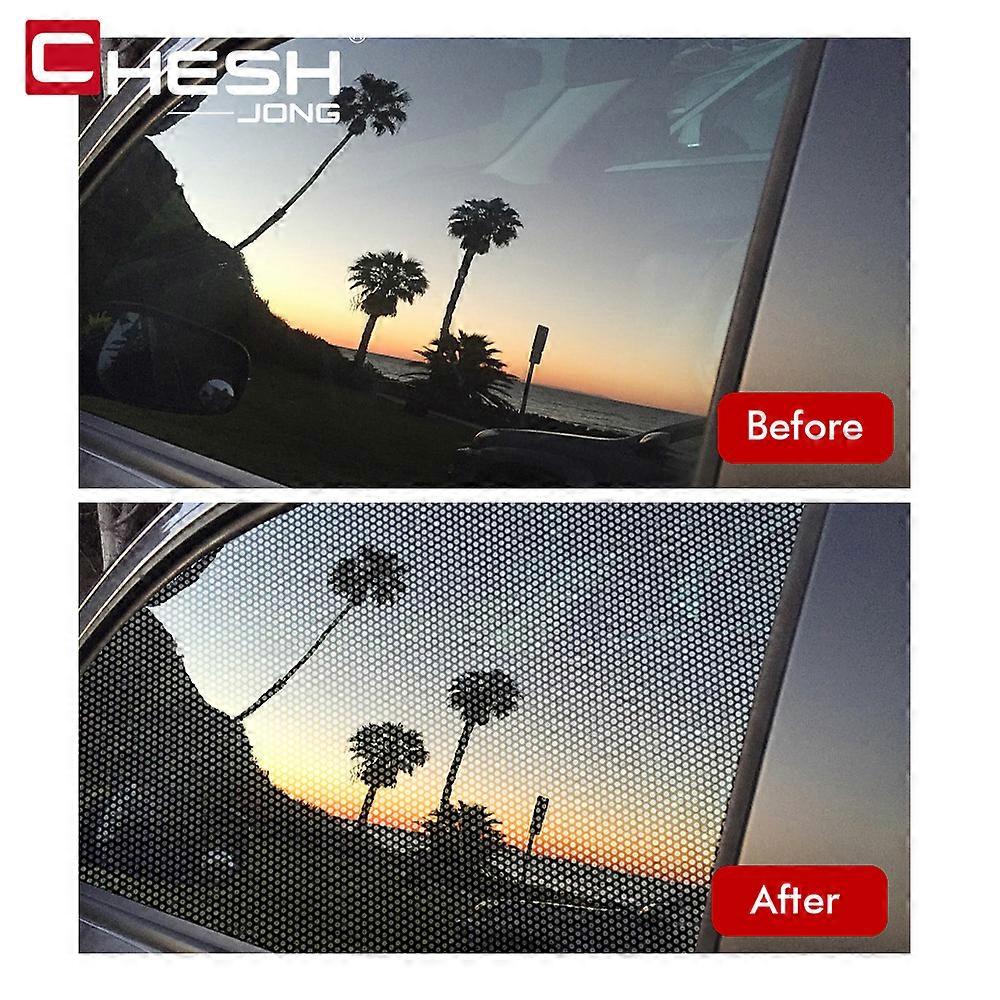 40cm X 106cm Perforated Headlight Tint Film Roll | Black Mesh Fly Eye Vinyl With Free Squeegee