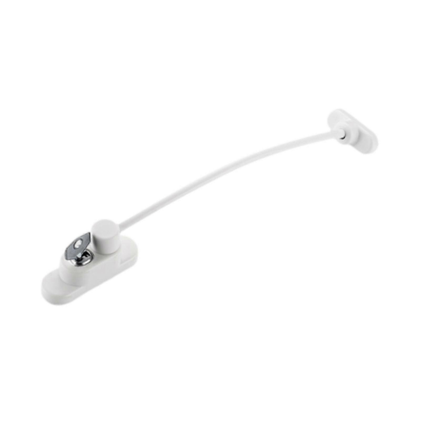 Window Restrictor Lock Easy to Install and Use Casement Window Security Lock White