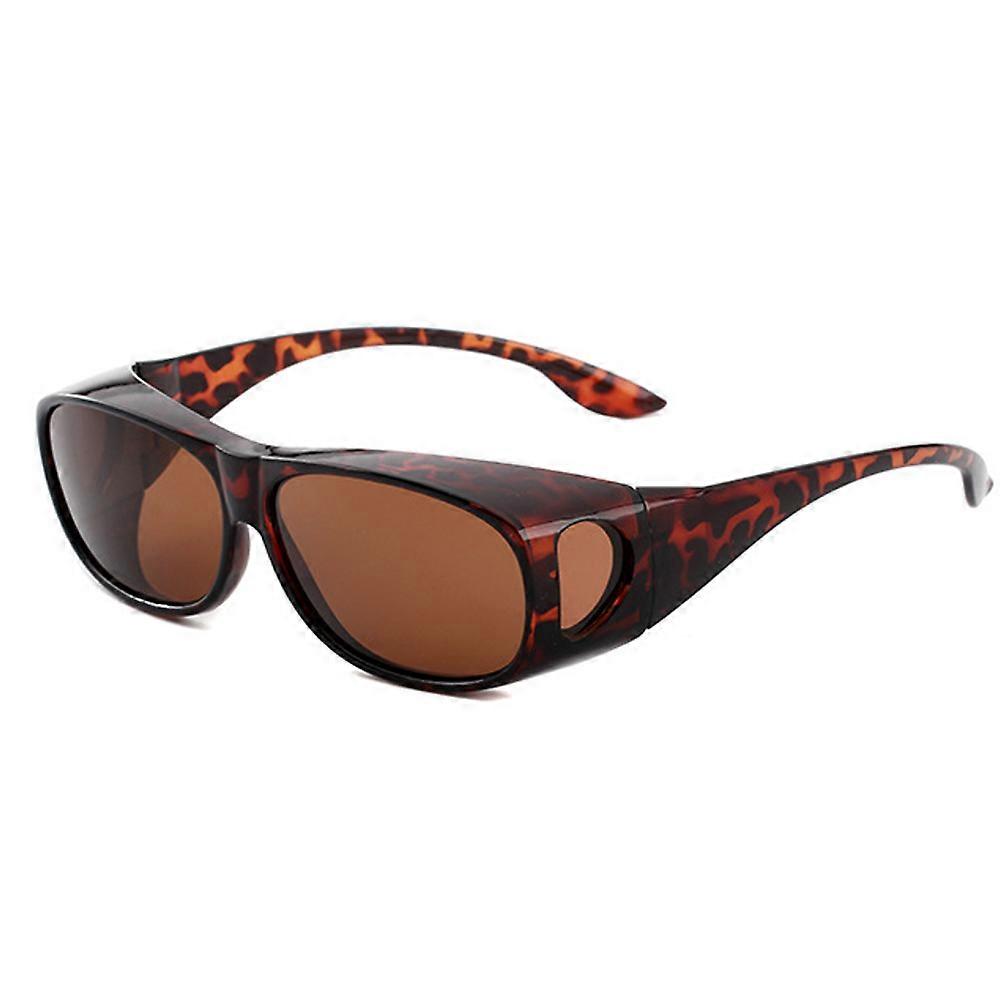 Päivä- / yöajolasit Wraparound-aurinkolasit miehille, naisille - häikäisyä estävät polarisoidut kääreet