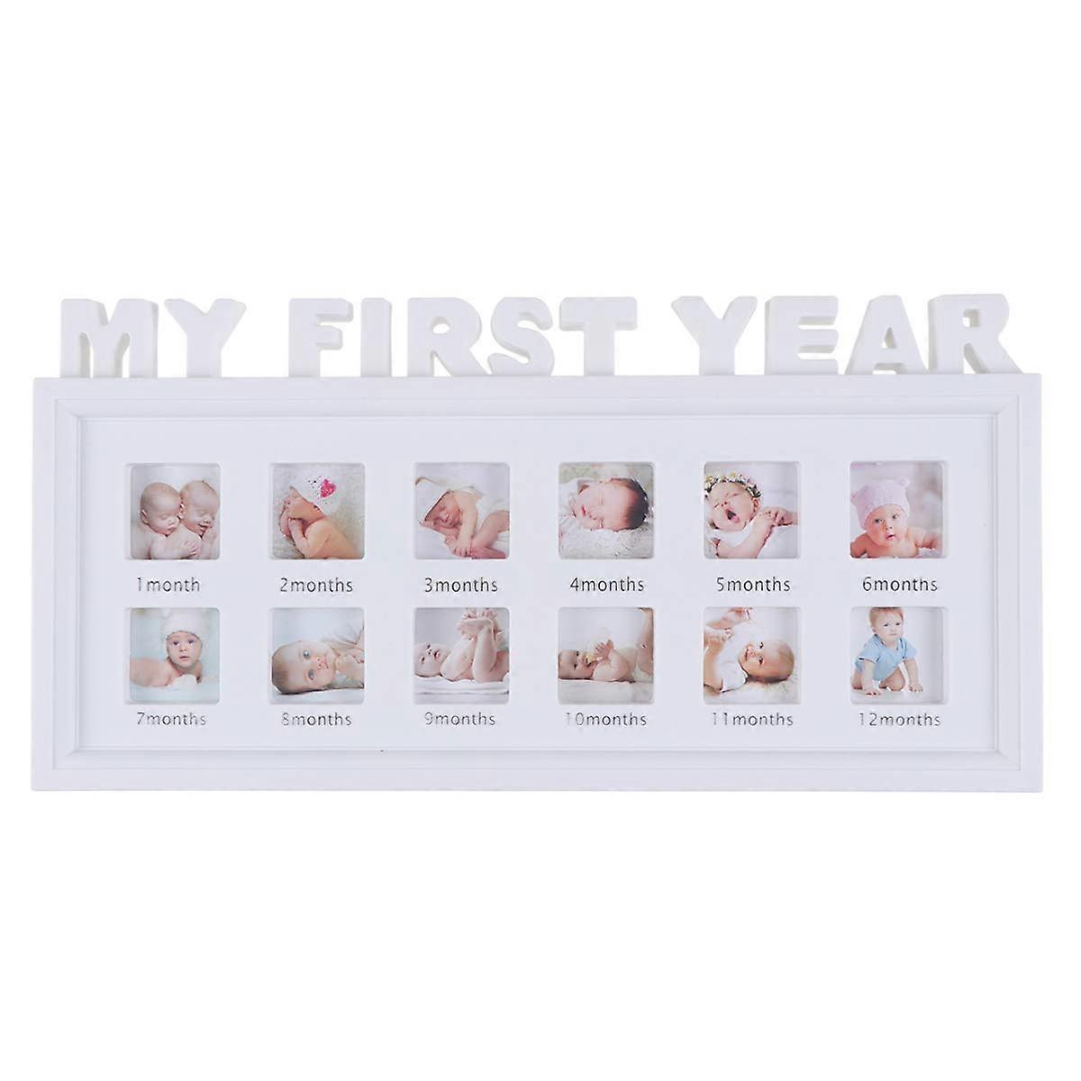 2025, μοναδικό το πρώτο μου έτος 12 μήνες κορνίζα Βρέφος Μωρό Νεογέννητο Φωτογραφίες Αξέχαστο κολάζ φωτογραφιών Ke