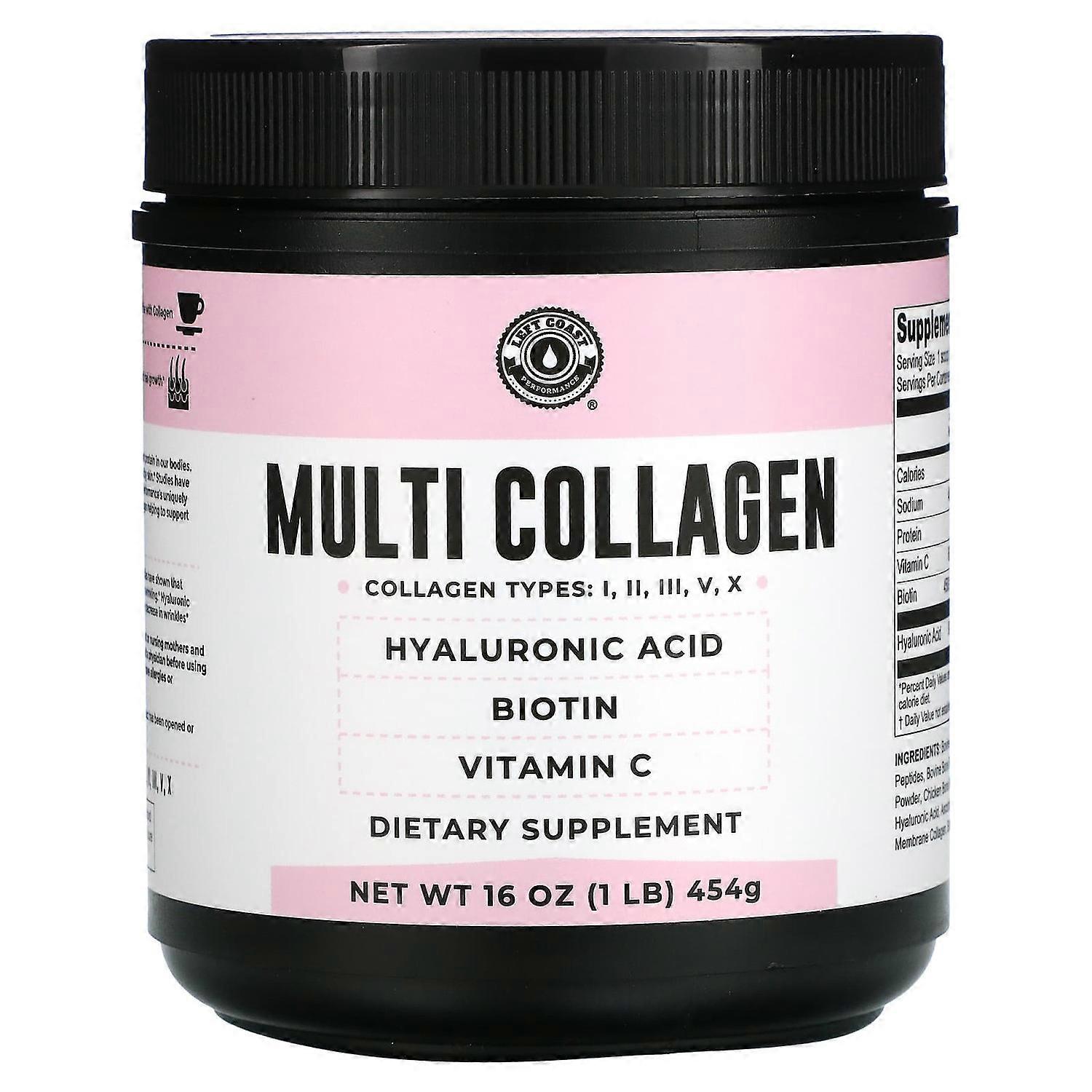 Left Coast Performance, Multi Collagen, 16 oz (454 g)