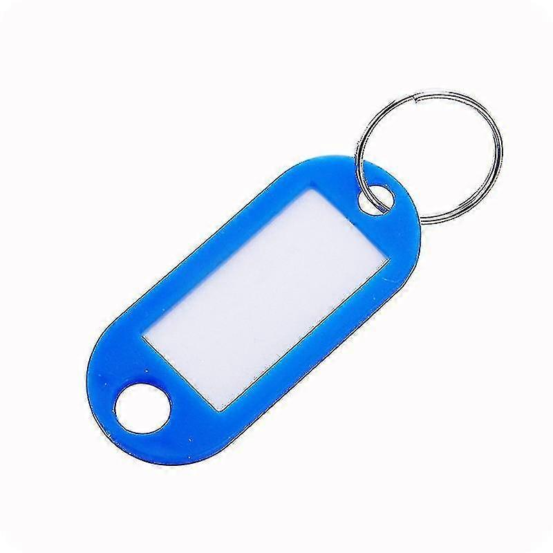 Durable Coded Key Id Label Tags Split Ring Keyring Tags With Label Window Ring Holder Key Ring(30pcs, Red+green+blue)