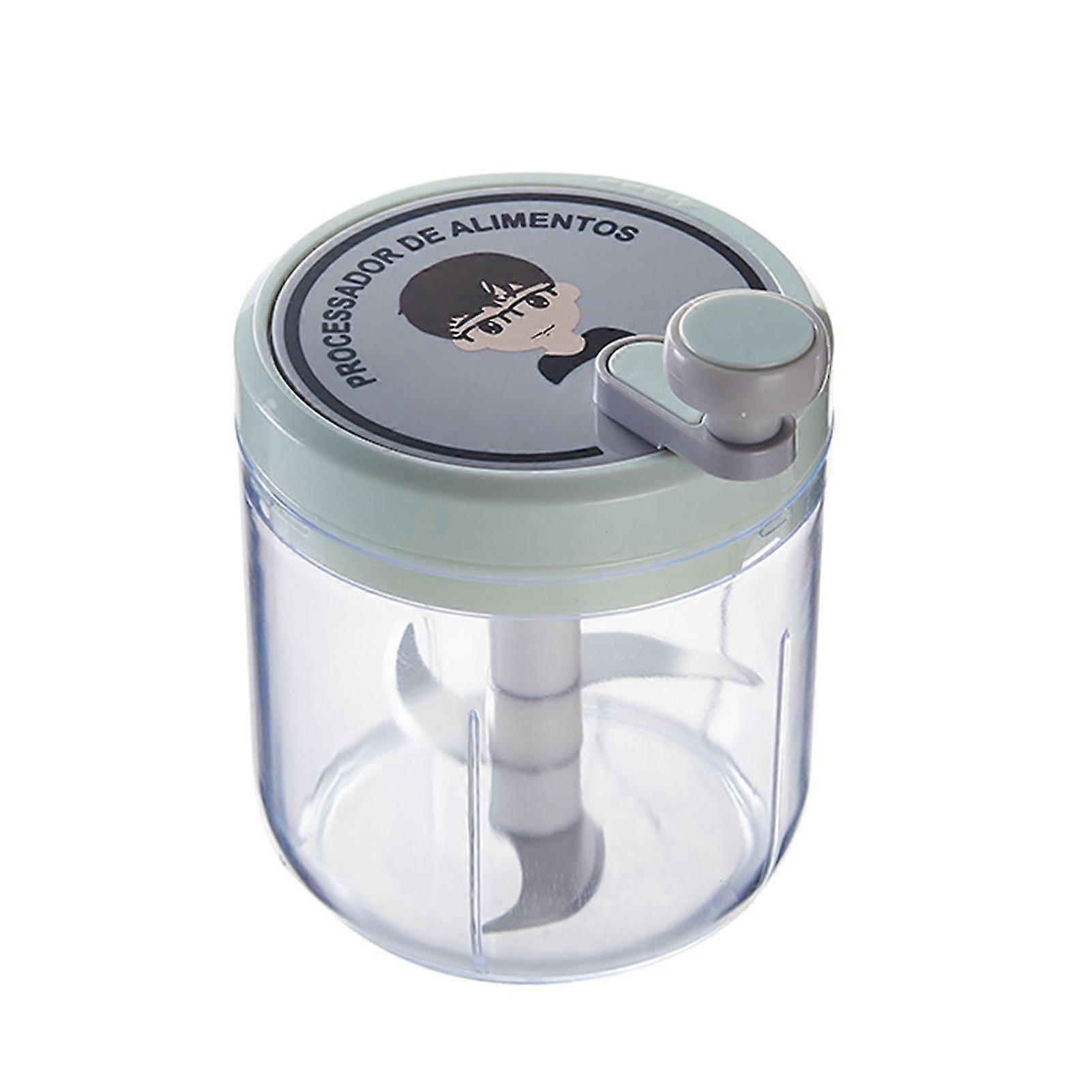 200/400ml Manual Garlic Chopper Food Processor Rust-resistant Stainless Steel Blade Easy To Rotate Versatile Chopper For Garlic Meat Nuts Veggies Kaes