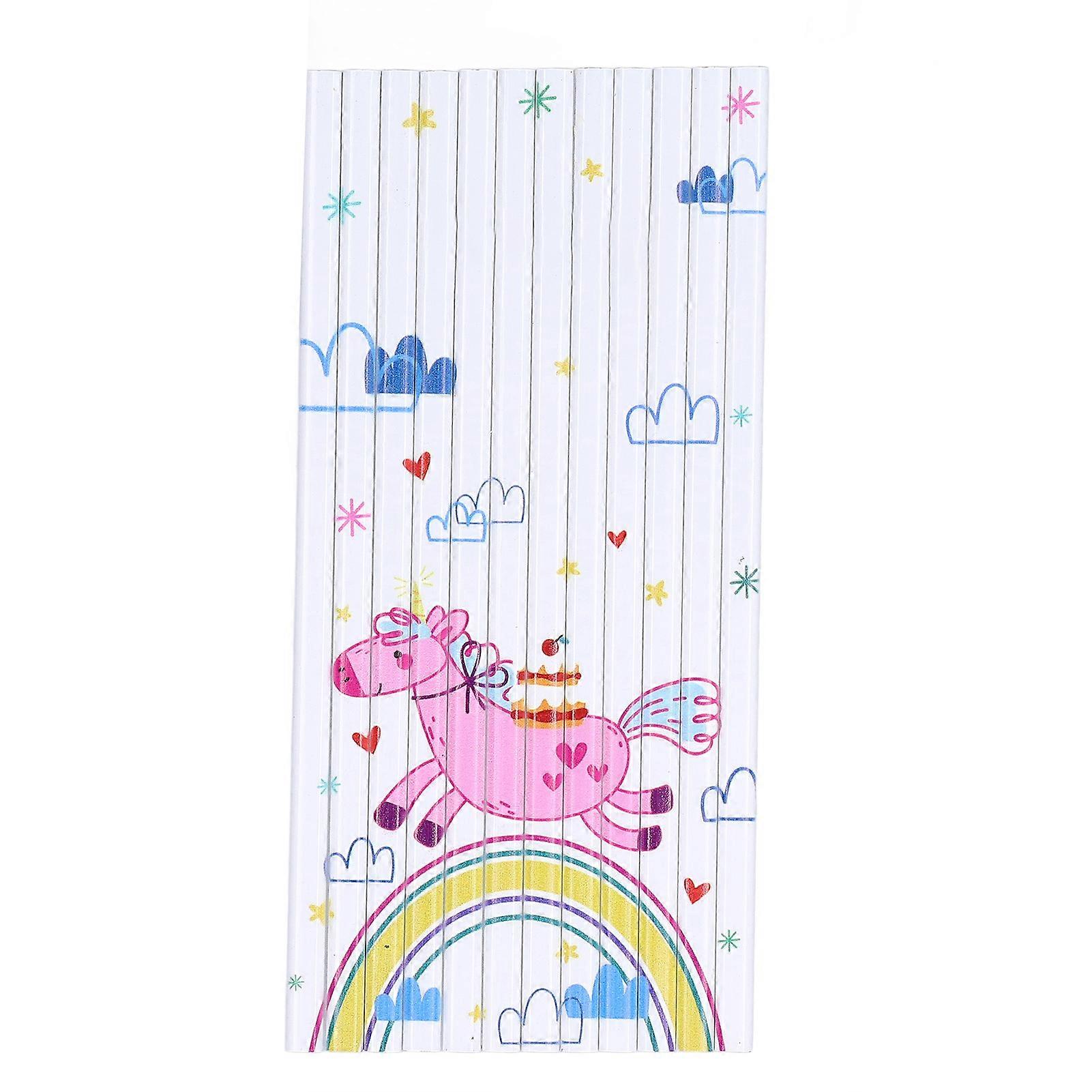 12Pcs Puzzle Pencil Jigsaw Design Comfortable to Hold Beautiful Practical Reliable Student DIY Pencil for School OfficeUnicorn