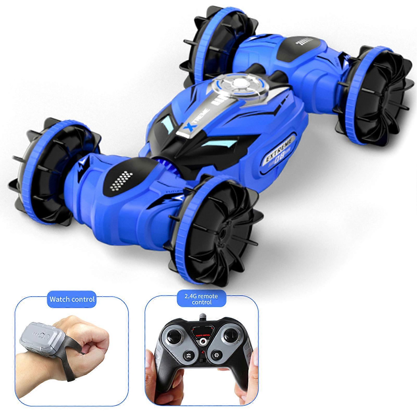 Telecomando Stunt Car 2.4GHz Trasformazione Anfibio Auto Telecomando Dual Mode Modalità Telecomando Twist and Transform Auto Demonstration Land