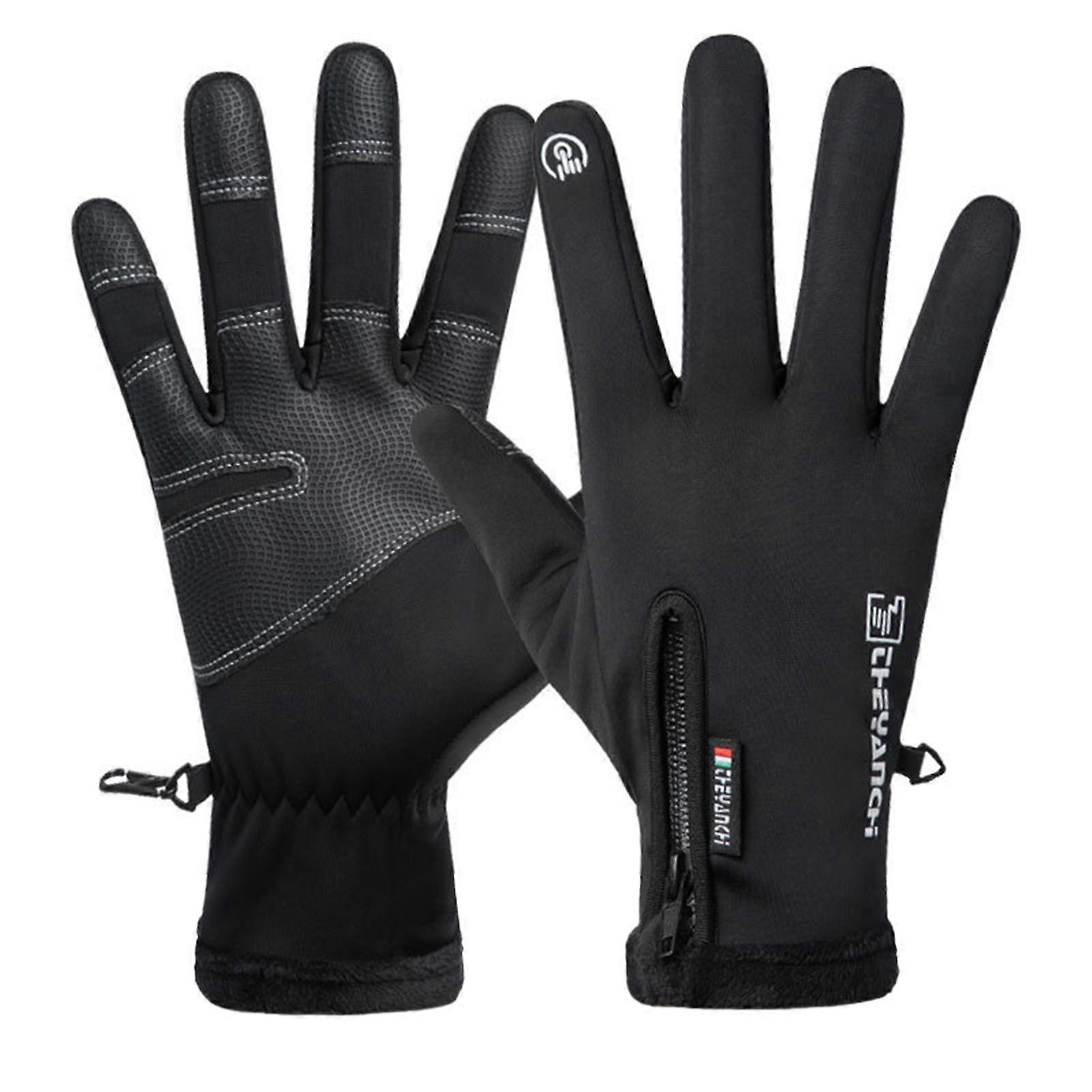 Fleece Lined Winter Gloves Warm Touch Screen Glove Splash-Proof