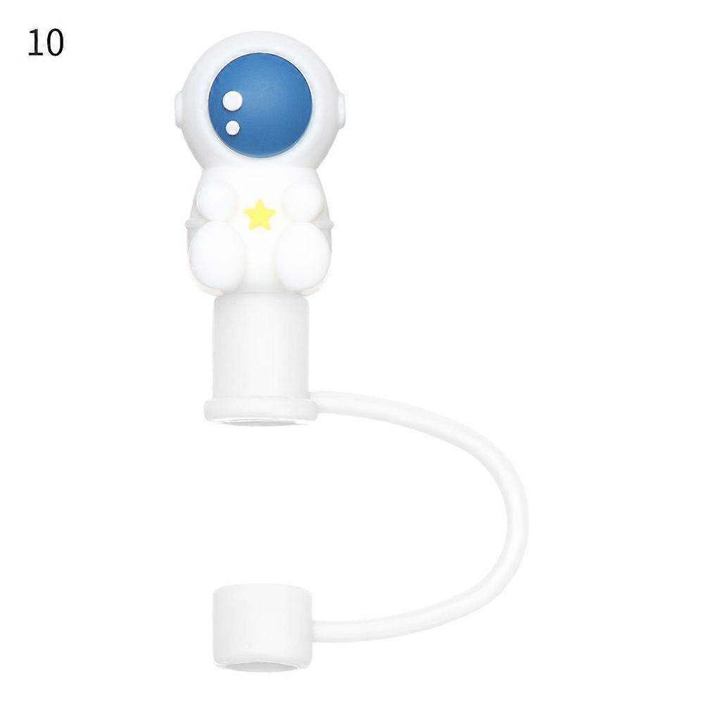 1PC Creative Reusable Silicone Straw Plug Splash Proof Drinking Dust Cap Dust-proof Straw Tips Cover Cup Accessory Kitchen Tool