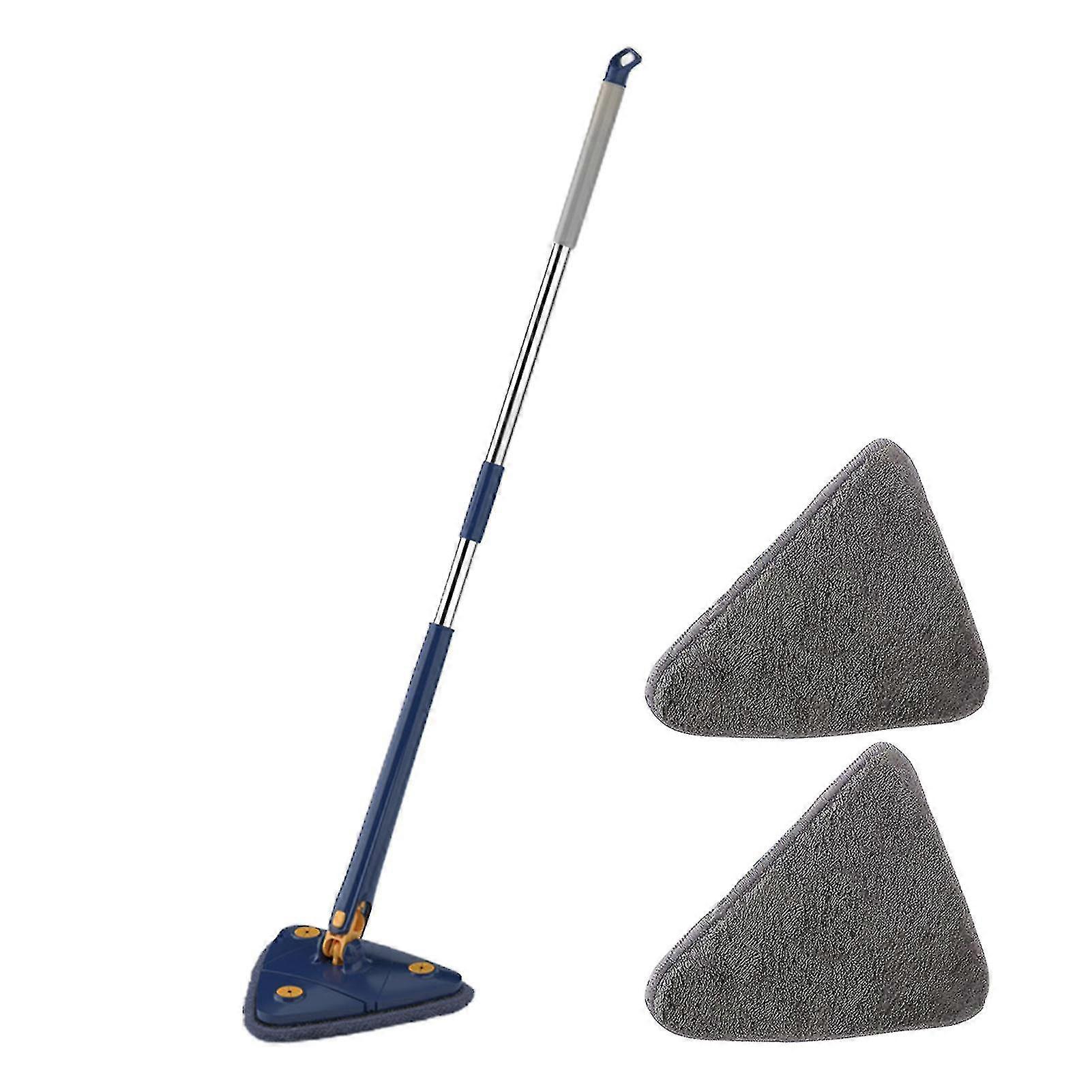 360 Rotatable Adjustable Cleaning Mop Wet & Dry Dual Use Triangle Free Hand Wash