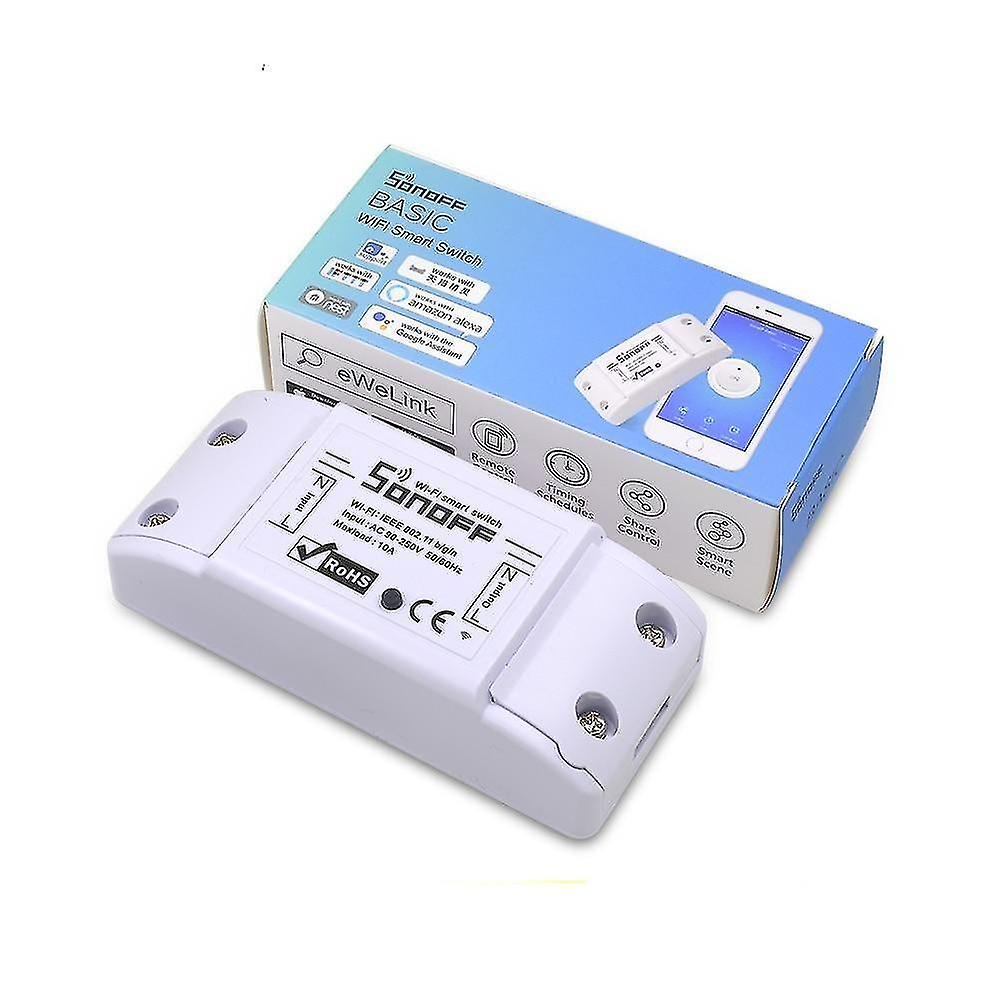 Kits domotiques Sonoff Basic Wireless Wifi Switch Télécommande Module d’automatisation Minuterie DIY