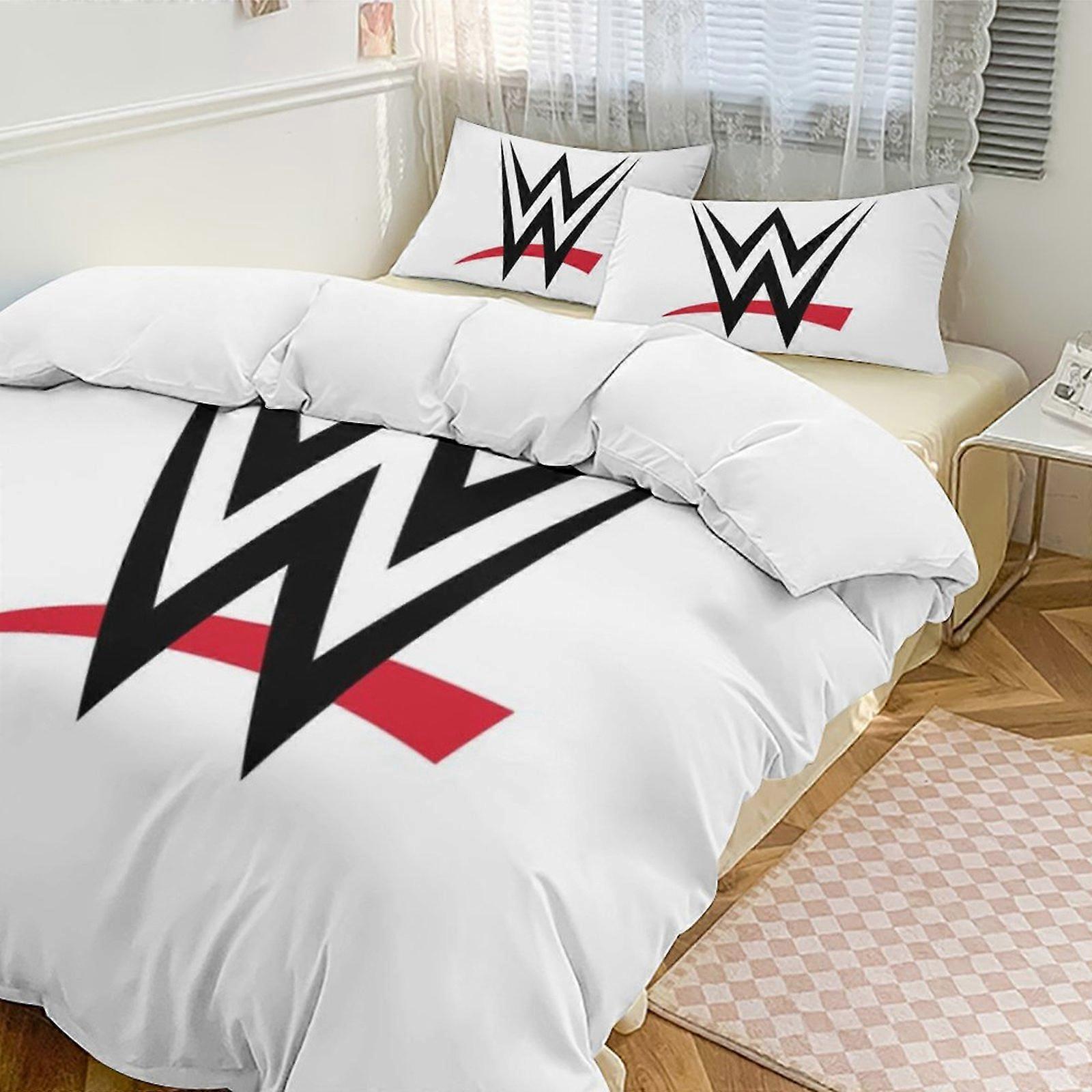 c832 WWE 2 Capa de Edredom de Cama Microfibra Conjuntos de Cama Conjuntos de Edredom Leve de 3 Peças, 1 Capa de Edredom e 2 Fronhas para Crianças ee832