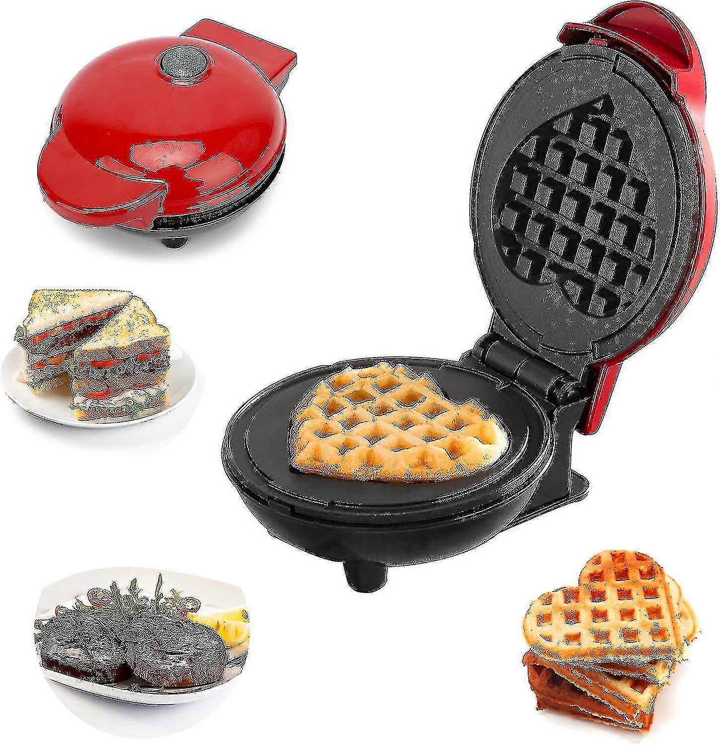 Mini Waffle Maker, Round Waffle Maker, Waffle Machine, Mini Individual Waffle Maker Small Waffle Maker Waffle Maker With Non-stick Coating For Childre