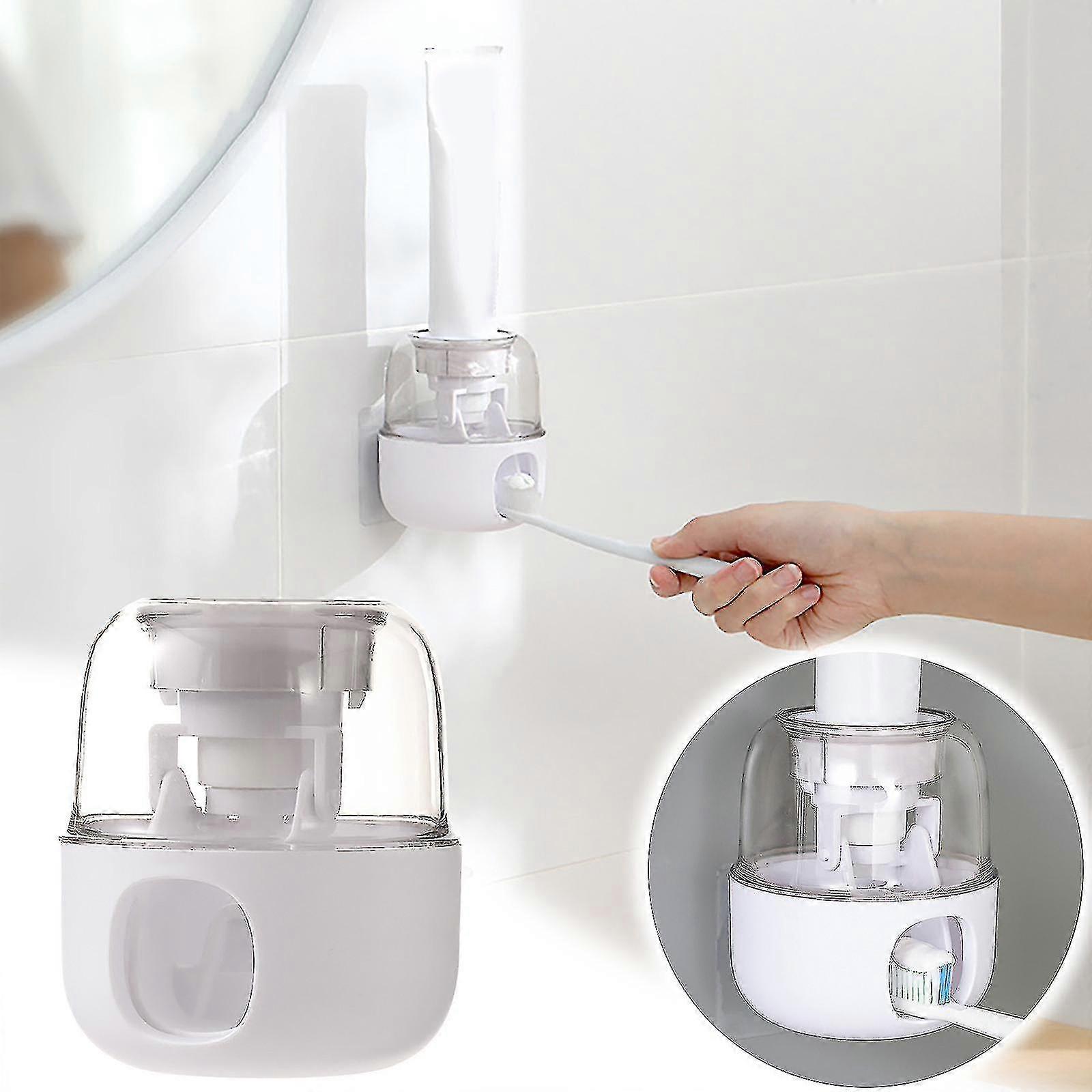 Automatic Toothpaste Squeezer Household Squeezer Free Punch Toilet Toothpaste Rack